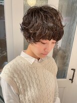 ハク アトリエ(HaKU atelier)&nbsp;マッシュショート外国人風くせ毛風パーマ丸みショート