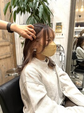 エン(en) フェイスフレーミング×ミルクティーベージュ