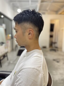 ソイクフ(SOY KUFU) MEN’S HAIR ショートヘアのアッシュブラック