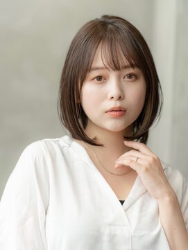 ケアリー 成増(Carelly) 大人かわいい前髪セシルカットココアブラウンフリンジウェーブ