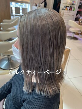 アース 西国分寺店(HAIR&MAKE EARTH) 色々綺麗 ミルクティーベージュ
