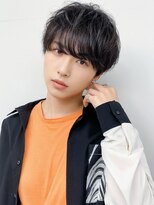 アース 天満橋店(HAIR & MAKE EARTH) 爽やかメンズ☆ビジネスショートマッシュ黒髪透明感カラー