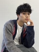 ウルフ/アッシュブラック/カルマパーマ/ベリーショート/表参道
