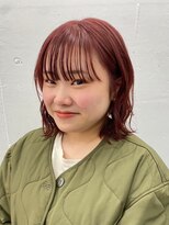 ジルスタジオ(JILL STUDIO)&nbsp;ウェーブミディアム/ブラウンレッド