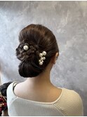 七五三セット/親子ヘアアレンジ/シニヨンヘア/和装ヘア