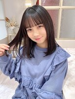 ランド 原宿表参道(LAND)&nbsp;ぱっつん前髪カットが可愛い☆髪質改善ヘア