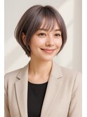 40代50代60代ショートカット☆白髪も染まるファッションカラー★