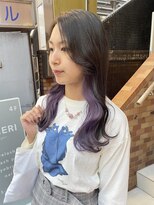 テトラ バイ ネオリーブ 横浜西口店(tetra by neolive)&nbsp;インナー デザインカラー ハイトーン ブリーチ ラベンダー横浜★