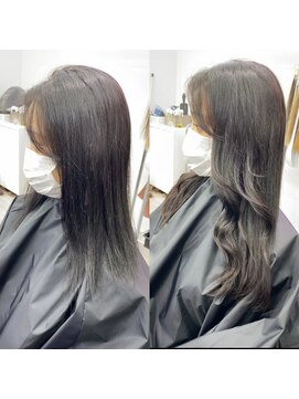 グロウ 渋谷(grow) プルエクステで黒髪ロング