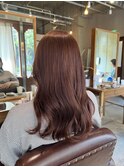 ブリーチなしWカラー ピンクブラウン