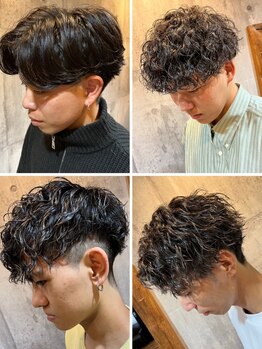 レオン(LEON)の写真/【メンズ専用サロン。だから高い満足度!】エリアTOPクラスのメンズパーマ技術☆ツイスト/スパイラル人気◎