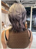 【デザインカラー×ウルフ】#ブリーチ#ハイライト#髪質改善