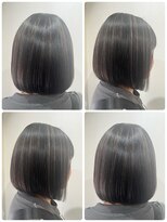 グルグル 新小岩店(GULGUL)&nbsp;☆切りっぱなしボブのベージュカラーに細めのハイライト