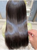 髪質改善カラーアッシュブラウン