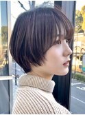 30代40代大人女性/前髪ありショートボブ/ショートヘア/髪質改善