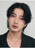 銀座ツイストスパイラルパーマシャドウパーマセンターパート眉毛