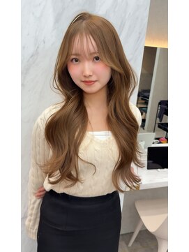 ロンド レア 天神大名店(Lond Le’a) 黒髪カタログ/オリーブグレー/ココアベージュ/小顔に見せるヘア