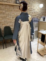 アロマ ヘアー ルーム 新宿店(AROMA hair room) 成人式/卒業式セット☆編み込みアレンジ/シニヨン/和装/袴/上品
