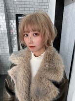 レガーレ(Legare) ハイトーン×ホワイトミルクティー×ボブ×レイヤー