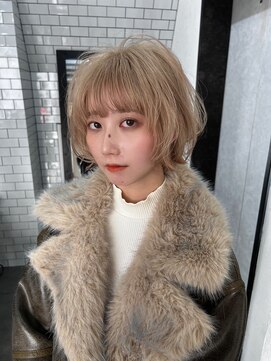 レガーレ(Legare) ハイトーン×ホワイトミルクティー×ボブ×レイヤー