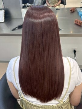 ラック 表参道(LUCK) ボルドーカラー/ダブルカラー/艶ハイトーン/艶カラー