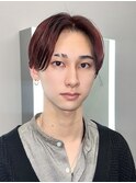 【AYUKI】ワインレッドセンターパート
