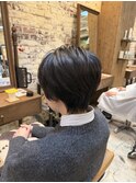ひし形ショート×骨格補正/オリーブベージュ30代40代50代池袋