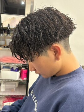 エルマーク 松山(L-MARK) ツイストスパイラルパーマ/メンズ/眉毛/短髪/フェザーパーマ