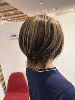 アズールサン 草加西口店(azule-sun)&nbsp;ハイライトカラー,インナーカラー,ベージュ,ミニウルフ【草加】