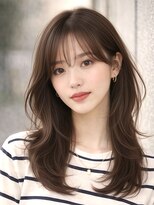 ロティー 天神(loty)&nbsp;レイヤー 顔周りカット 似合わせ 赤み消しベージュ 透明感カラー