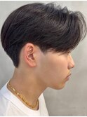メンズセンターパート/ニュアンスパーマ/フェザーパーマ