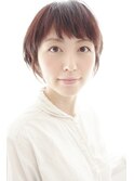 プチマッシュショートボブ×ポイントカラー◎20代30代40代50代