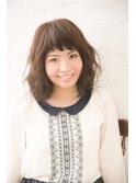 ナチュラルショートバング