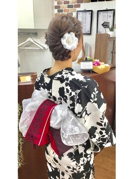 サロンド クラフト(salon de craft) 【浴衣レンタル】大人可愛い帯結びアレンジ浴衣スタイル♪