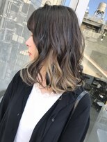 フォーク(FOLK)&nbsp;恵比寿 _ 外国人風 インナーカラー ベージュ