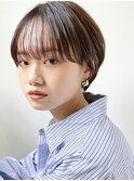 大人のシアーショート#イメチェン#モード#ダークアッシュ