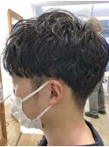 MEN'S HAIR &nbsp;センターパート　ツイストスパイラル　コンマヘア