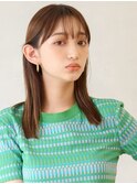 アースカラーストレートミディ