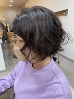 アメイジングヘアー 千歳店(AMAZING HAIR) ミニボブ/ボブパーマ/フレンチカジュアル/ナチュラルブラウン