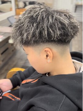 ココテラス(coco terrace) ツイスト/ホワイトメッシュ/メンズカット