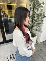 アース 岐阜店(HAIR&MAKE EARTH) インナーカラーレッド