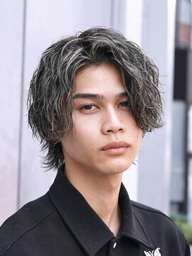 フィフス トウキョウ (fifth TOKYO) メンズハイライトメンズメッシュ渋谷メンズマッシュウルフパーマ