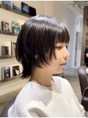 ショートウルフカットネオウルフカット顔まわりレイヤーカット