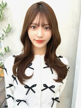 ミラリー トウキョウ(Mirareee Tokyo) 20代30代40代◎前髪パーマグレーベージュレイヤーロング黒髪