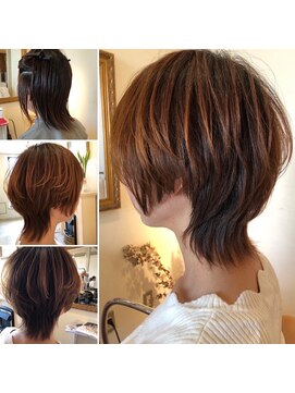 アンジュデメール(Ange'de Mer) ハイライト・ショート・白髪染め・白髪ぼかし・髪質改善