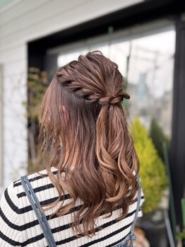 レイライン(Hair&Make salon Rayline)の写真/【名取/駐車場有】2025年5月よりヘアセット予約◎結婚式やライブなどのイベントは《Rayline》で可愛く☆