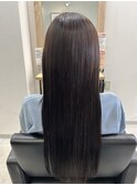 (40代)くせ毛改善美髪ストレートカラー