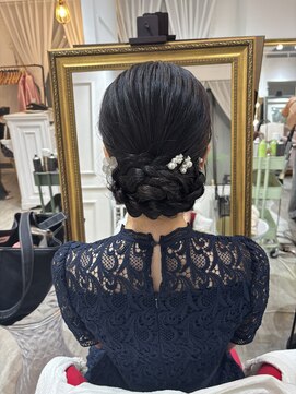 セット アンド バイ ルゥーダ 品川駅前店(SET and..by Rouxda.) 三つ編みアップ