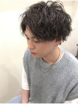 ミラレスカ 栄(MIRA RESCA) 二股指名限定 メンズカット+ツイストスパイラルパーマ+炭酸スパ