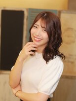 ベレッタ 楠葉店(veretta.)&nbsp;20代30代/髪質改善/艶髪/韓国っぽヘア/ミディアム/秋カラー/小顔